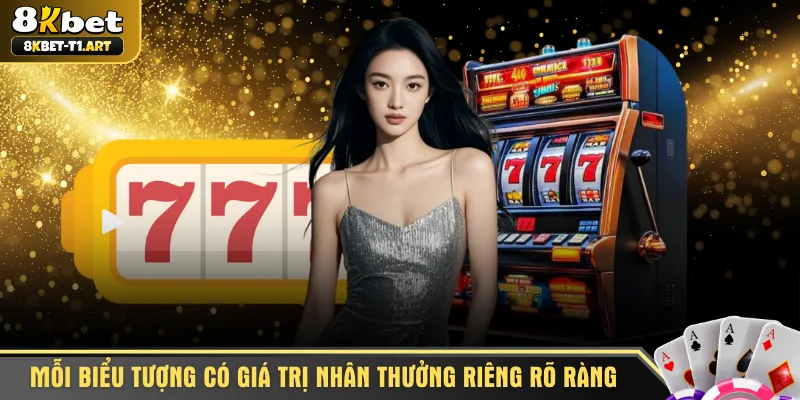 Mỗi biểu tượng đều có giá trị nhân thưởng riêng biệt rõ ràng